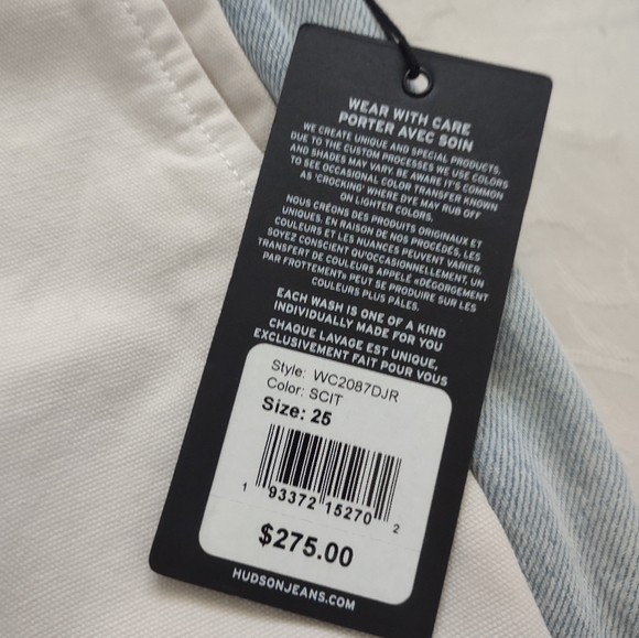 New 🎀 Hudson jeans two tone high waist - Picture 3 of 11